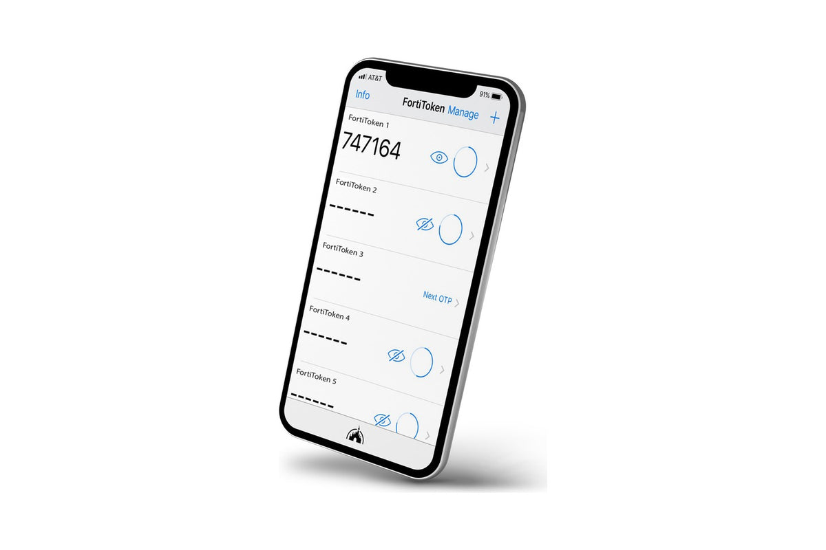 Fortinet FortiToken Mobile OTP app